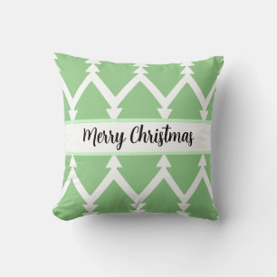 Coussin Joli sapin de Noël Design Vert clair"