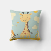 Coussin Joli sourire Girafe Babu Nursery Décor de la maiso (Verso)
