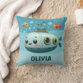 Coussin Joli sous-marin sous la mer (Couverture)