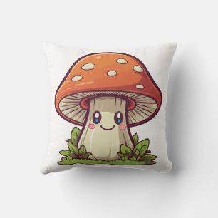 Coussin Joli style kawaii, Cueillette de champignons
