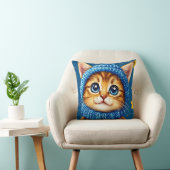 Coussin Joli visage de chat roux (Chaise)