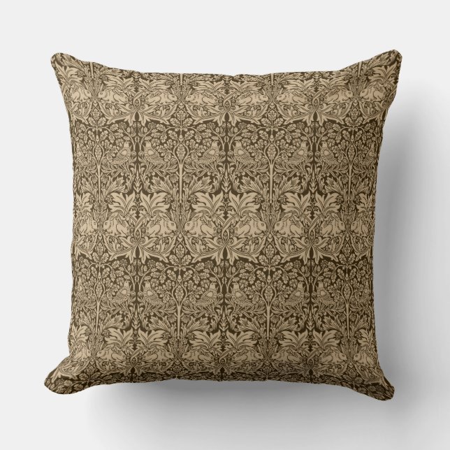 Coussin Joli William Morris "Brother Rabbit" Chintz (Recto)