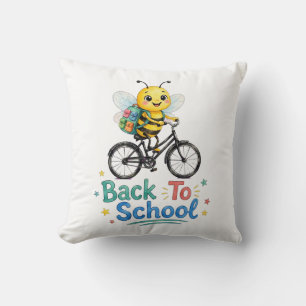 Coussin Jolie abeille retour à l'école