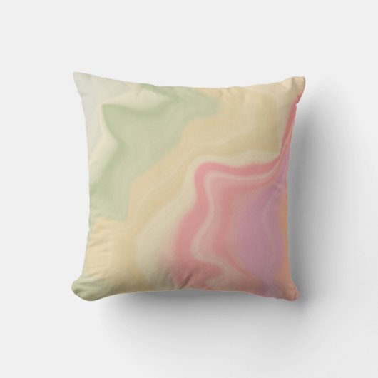 Coussin Jolie Abstrait Pastel Douce Arc-en-ciel (Recto)