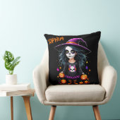Coussin Jolie Adorable Kawaii Halloween sorcière (Chaise)