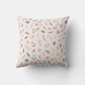 Coussin Jolie aquarelle Floral Swan Princesse Nom (Verso)