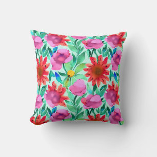 Coussin Jolie aquarelle florale