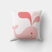 Coussin Jolie baleine rose mignonne (Verso)