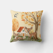 Coussin Jolie campagne de cerfs de bois Maison (Verso)