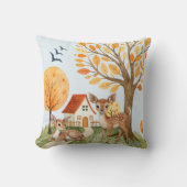 Coussin Jolie campagne de cerfs de bois Maison (Recto)