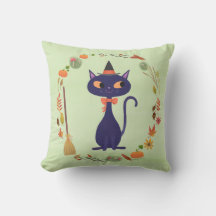 Jolie chatte sorcière d'Halloween