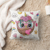 Coussin Jolie chouette licorne (Couverture)