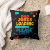 Coussin Jolie conception de texte papa Joke Chargement Veu (Couverture)