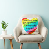 COUSSIN JOLIE CORINTHIANS 13:13 PLANCHER COEUR CONCEPTION (Chaise)