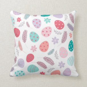 Coussin Jolie décoration d'oeufs de Pâques, cadeau de P