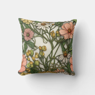 Coussin Jolie décoration fleurie qui attire l'attention