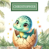 Coussin Jolie éclosion Bientôt Bébé Dinosaure Personnalisé