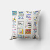 Coussin Jolie écriture enfants mémoire verset de la bible (Verso)