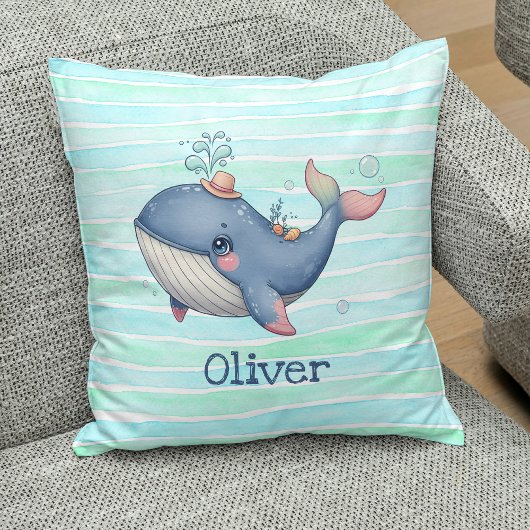 Coussin Jolie et originale petite baleine