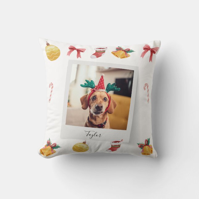 Coussin Jolie famille chien animal de compagnie Custom Noë (Recto)