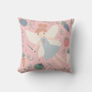 Coussin Jolie fée de la récolte de légumes et de fruits pa