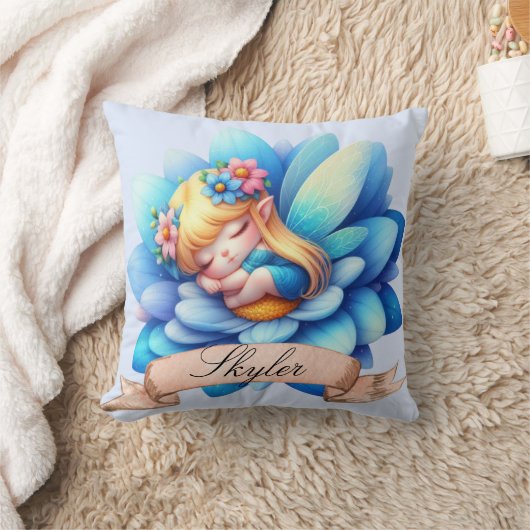 Coussin Jolie Fée Endormie Rêves Suaves Floraux Fantaisist (Couverture)