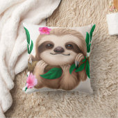 Coussin Jolie fentes bébé accroché dans un arbre (Couverture)