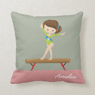 Coussin Jolie fille de gymnastique