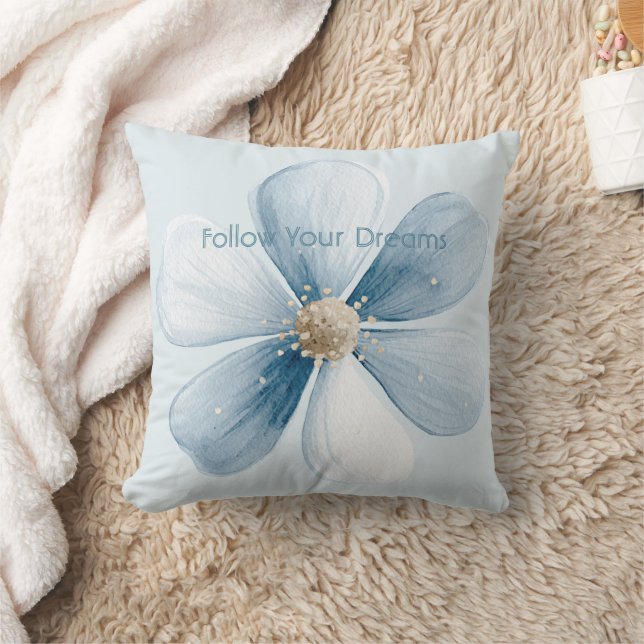 Coussin Jolie Fleur Bleue (Couverture)