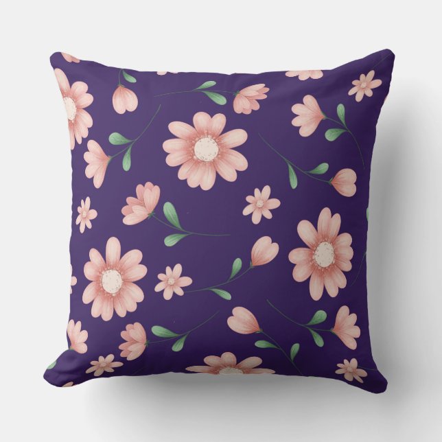 COUSSIN JOLIE FLEURS ROSES (Recto)