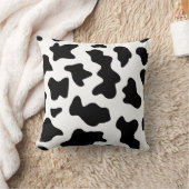 Coussin jolie impression de vache laitière de ferme noir e (Couverture)