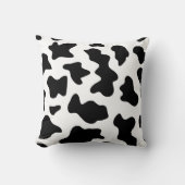 Coussin jolie impression de vache laitière de ferme noir e (Recto)