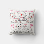 Coussin Jolie KIttens Joueuse (Recto)