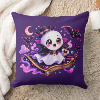 Coussin Jolie lecture fantôme Halloween