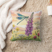 Coussin Jolie libellule et fleurs Petits insectes (Couverture)