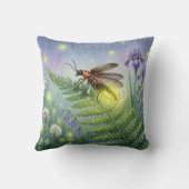 Coussin Jolie luciole et fleurs Petits insectes (Verso)