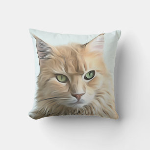 Coussin Jolie oeuvre de chat