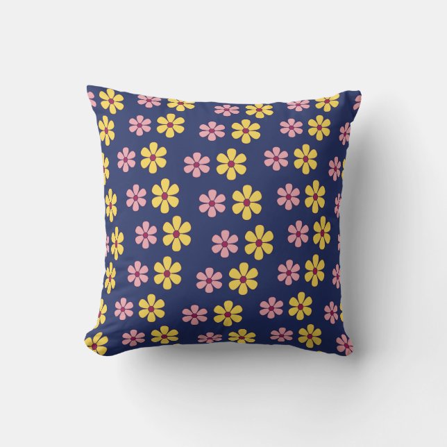 Coussin Jolie petite fleurs motif (Recto)