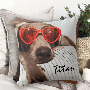 Coussin Jolie photo de compagnie personnalisée double face