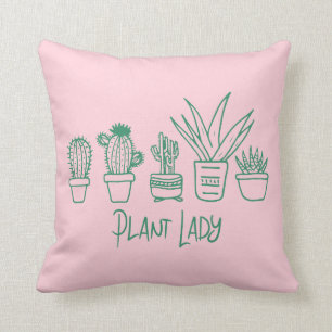 Coussin Jolie plante femme drôle citation de cactus en ros