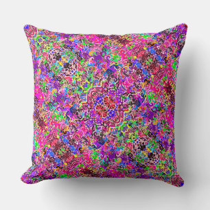 Coussin Jolie pop art électrique
