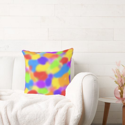 Coussin Jolie rainbow Splodges Abstract Design - (Canapé)
