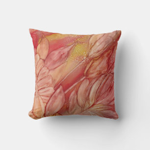 Coussin Jolie rose et jaune