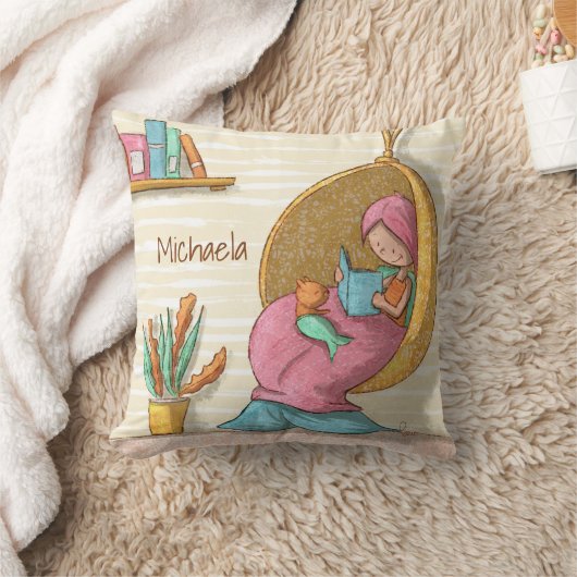 Coussin Jolie sirène avec coin lecture pour chat (Couverture)