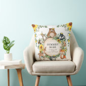 Coussin Jolie Tournesol Bois Animaux Fille Nourriture Déco (Chaise)