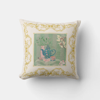 Coussin Jolie Vibes Vintages Cottage Tea Party