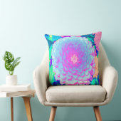 Coussin Jolie Zinnia violette et rose dans le jardin d'été (Chaise)