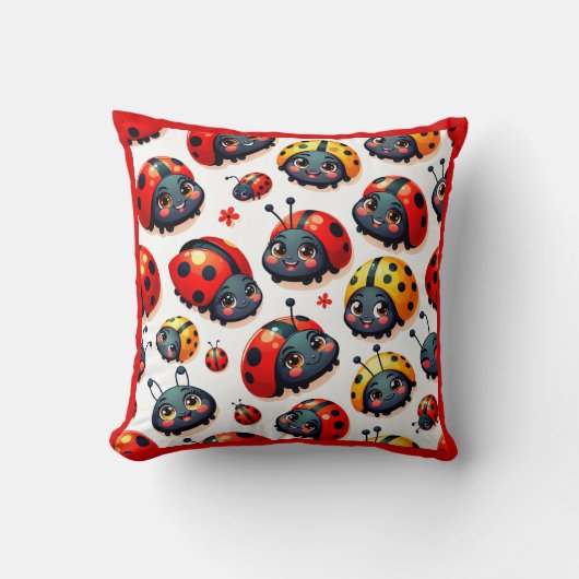 Coussin Jolies coccinelles (Recto)