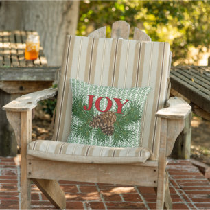 Coussin Jolies Fêtes de fin d'année charmantes Cabine Porc