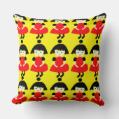 Coussin Jolies Filles Jaunes (Recto)